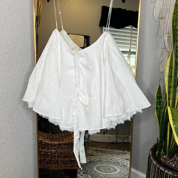 HOUSE OF CB 'Nahla' White Bow Mini Skirt NWOT - Picture 12 of 14